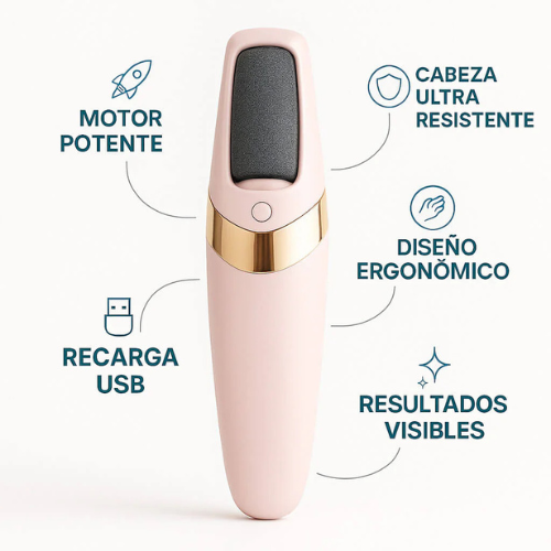 Pedicura Electrica: Pies Suaves en Minutos (Carga USB)