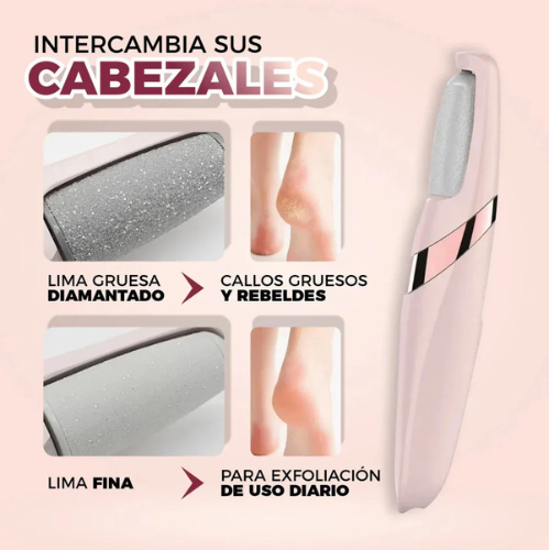 Pedicura Electrica: Pies Suaves en Minutos (Carga USB)