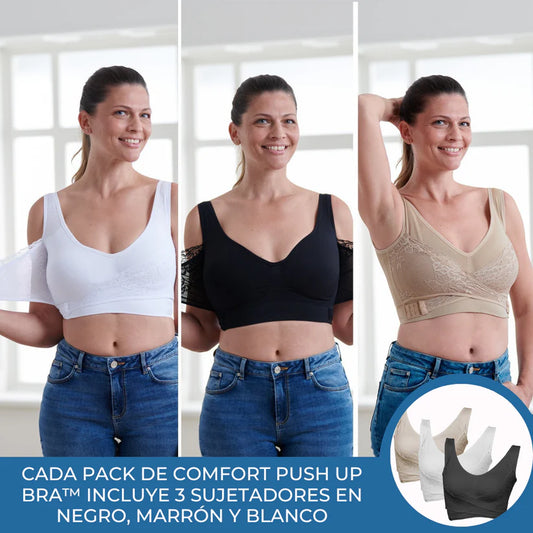 Pack de 3 Sujetadores Moldeadores Push-up